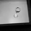 E002-Silver 1 (One there are ear holes an earring)