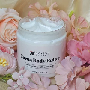 NOYEON Custom Skin Care Body Whipped Butter Lotion Hot Selling Private Label Cocoa Infused Hyaluronic Acid Herbal Whitening