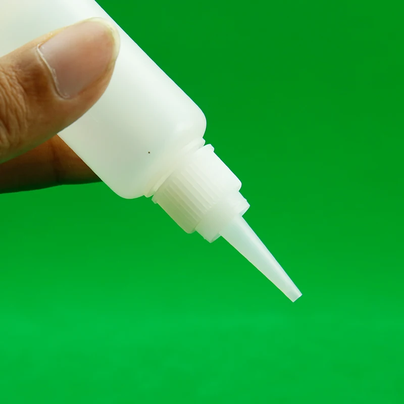 Empty hdpe mini applicator 20g bottle for super glue