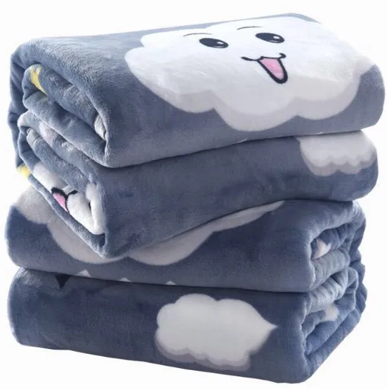 Детское фланелевое одеяло из плотного кораллового флиса с принтом на заказ