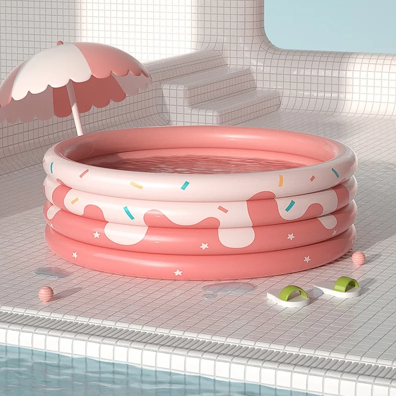 Детский надувной бассейн с 3 кольцами