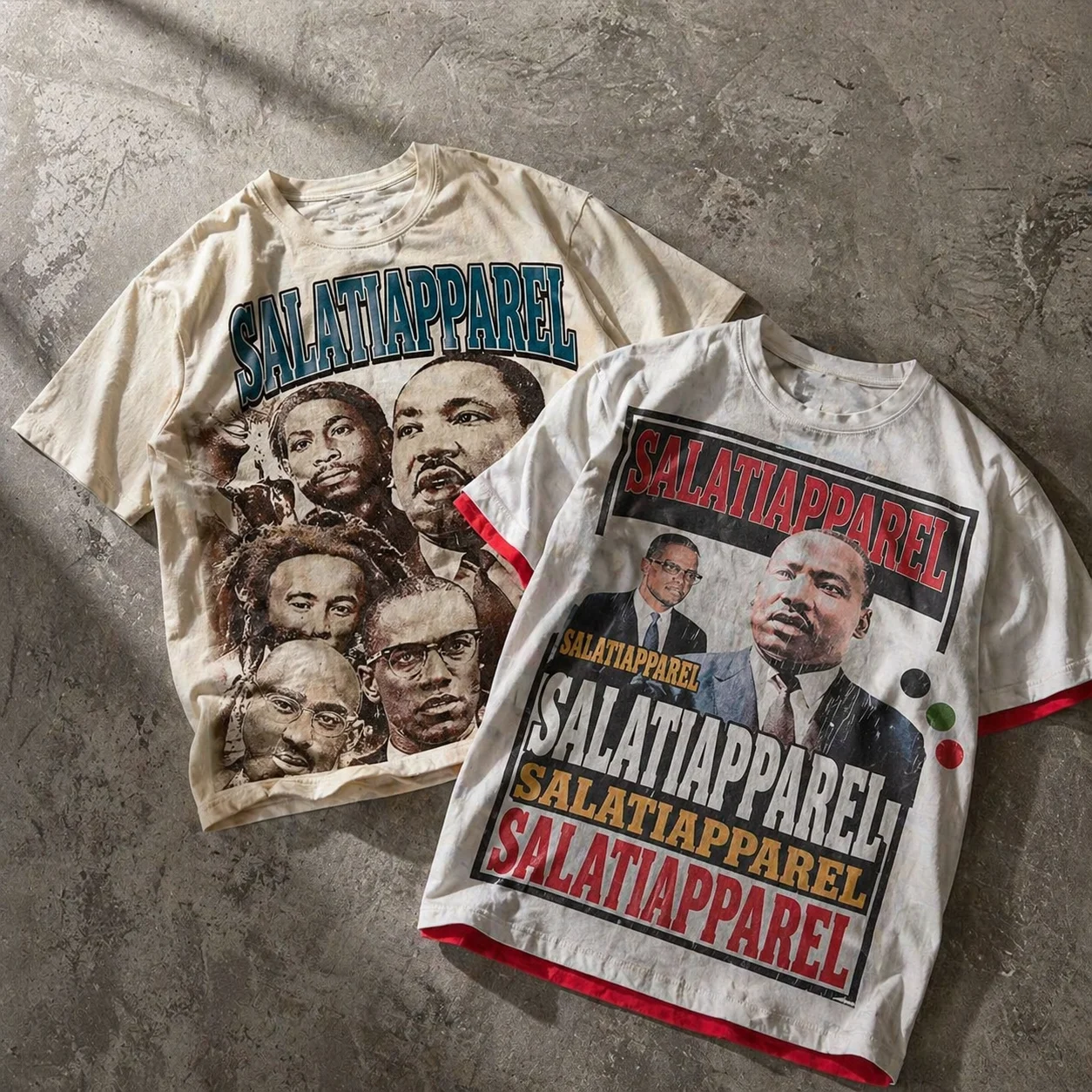 Custom Print Streetwear Heavyweight 300Gsm 100% Cotton Oversized Boxy Fit T-shirts Dtg Print Graphic Acid Wash Manga T-shirts gallery 7