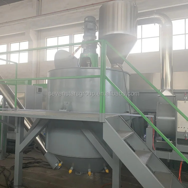 Plastic PET Bottle Recycling Machine Automatic Plastic Washing Line Plant Hot Wash