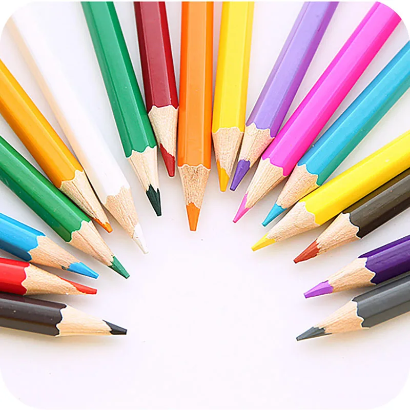 Crayons de couleur arc en ciel pour dessin et esquisse_voghion.com