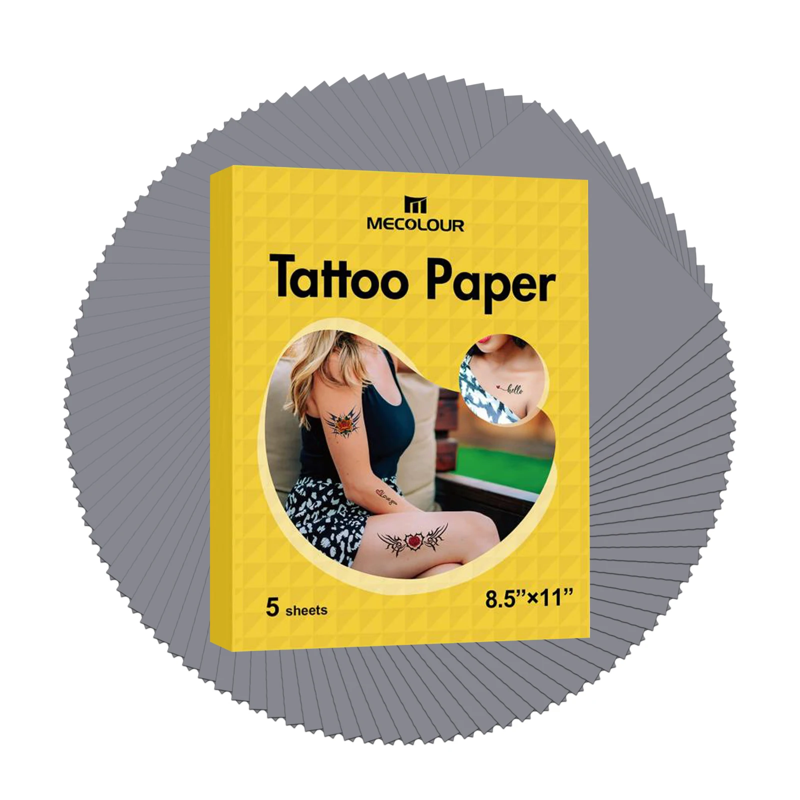 Silver Printable Tattoo Paper Temporary Waterslide Clear Inkjet Laser