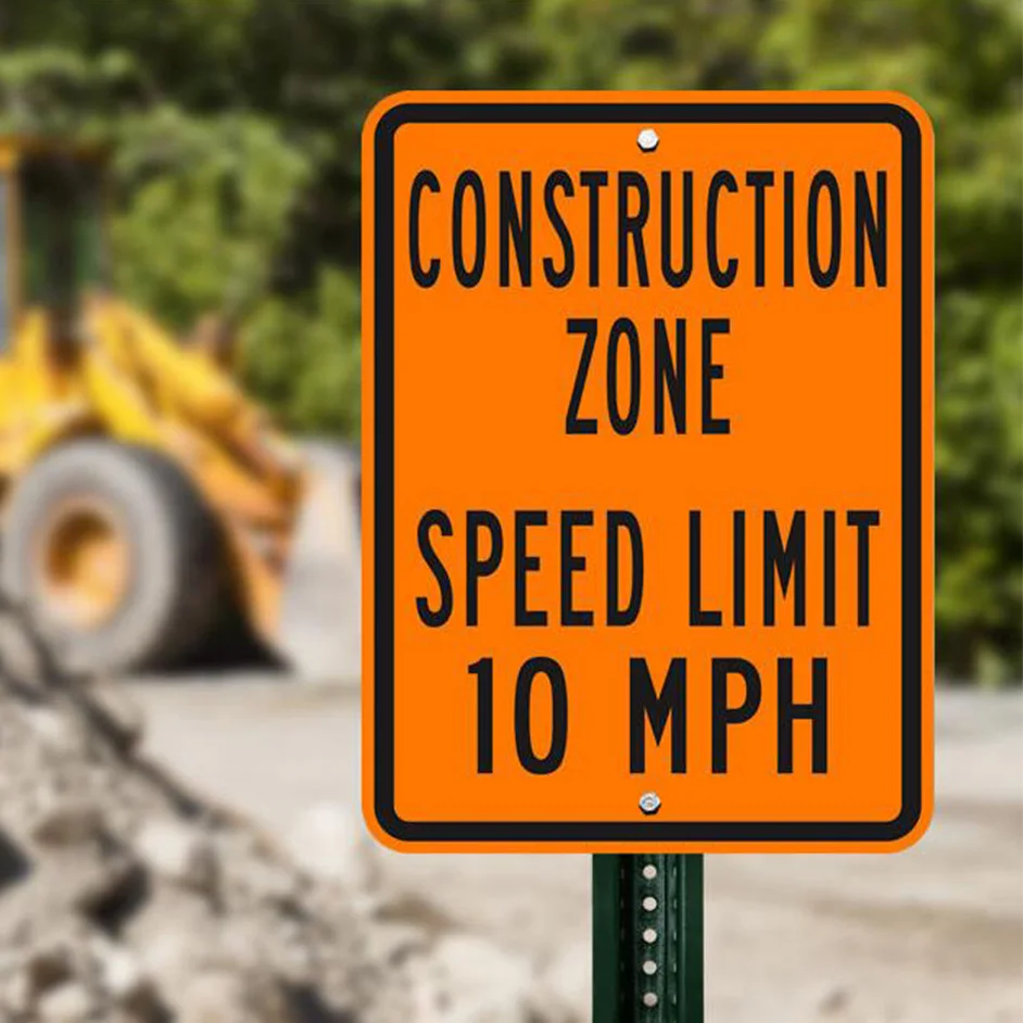 Osha Warning Sign Construction Zone Traffic Sign Speed Limit Signage