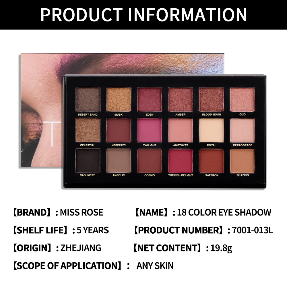 Chameleon Sheen Effect Eye Shadow Matte Eyeshadow Palette Pro 18 Colour Colors Pigmented Sh Lameila Eye Shadow 18 Color Pallets