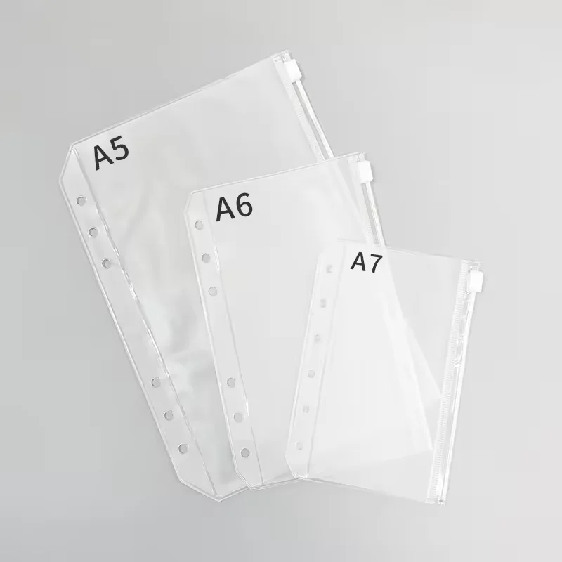 20 Stk Binder Taschen A5 6 Löcher Wasserdichter Geldumschläge