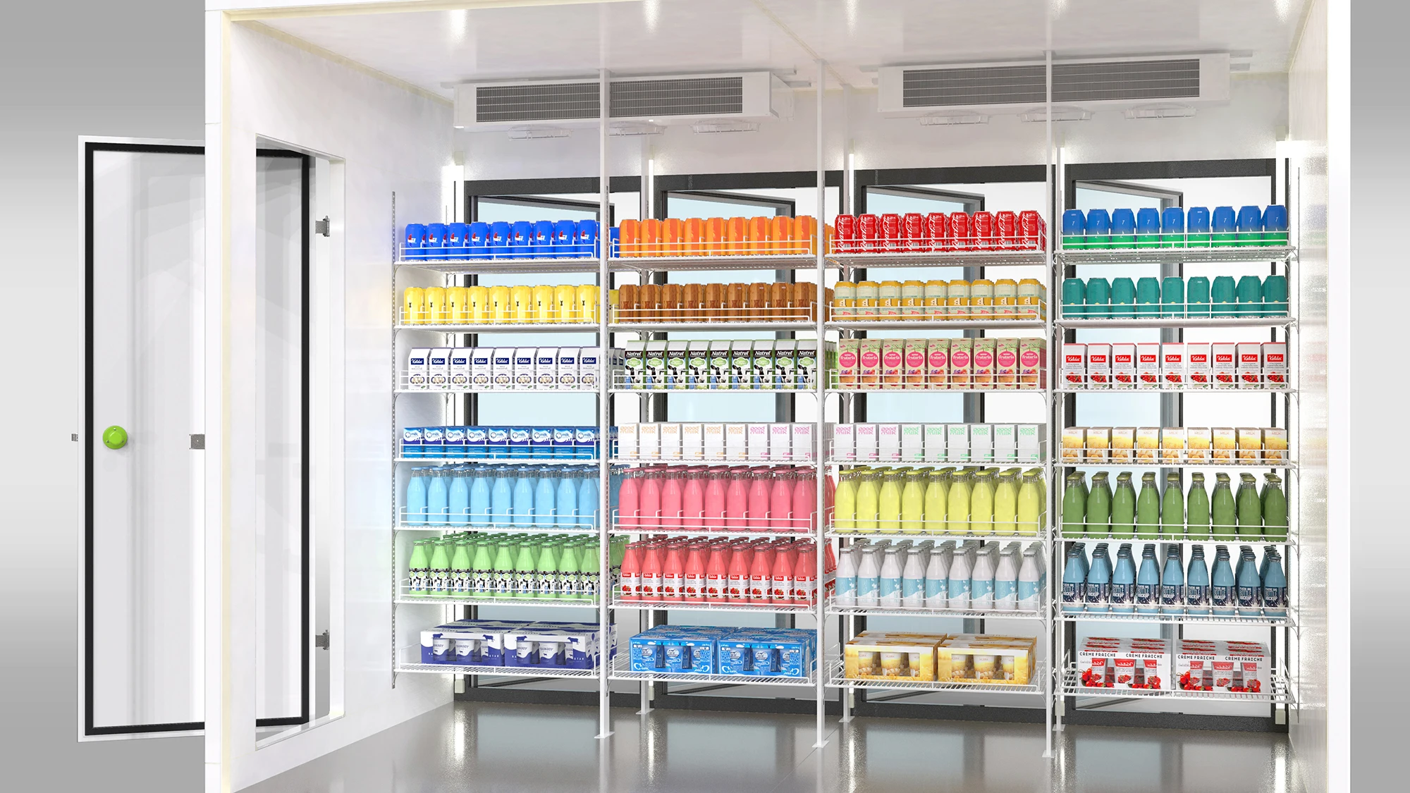 Convenience Store Upright Refrigerator, based on sizes, R22 - detail 12