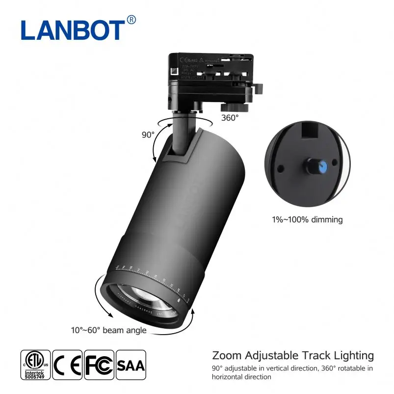10w 20w 30w Zoom Mazorca Vivienda Pista Lámpara Empotrada Para Tienda De Ropa  Tienda Casa - Buy Lámpara De Pista Product on Alibaba.com