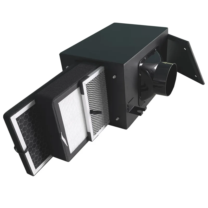 Air Filter Box HEPA Filter Activated Carbon Filter for Ventilation System Exhaust Fan