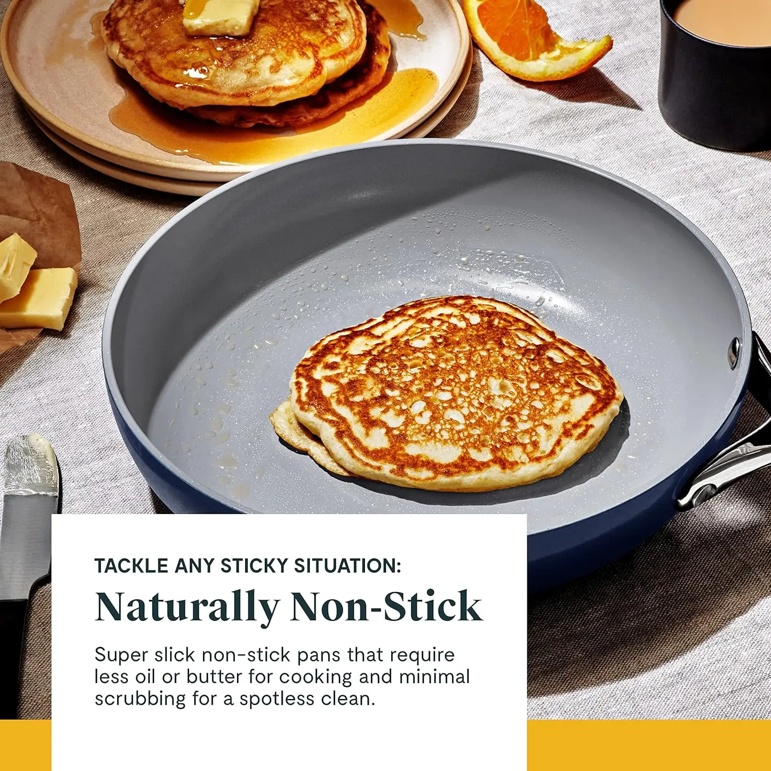 High Quality Yellow Color Press  Ceramic Non Stick Coating  Aluminium Utensils Kitchen Set With Stainless Steel Handle