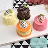 4 cupcakes de crema de fresa