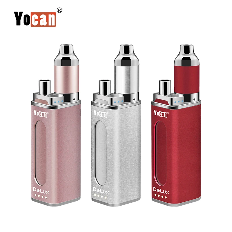 
Оптовая продажа 2 в 1 вейп мод испарители Yocan Delux 450/1500 мАч 510 нить восковые ручки 