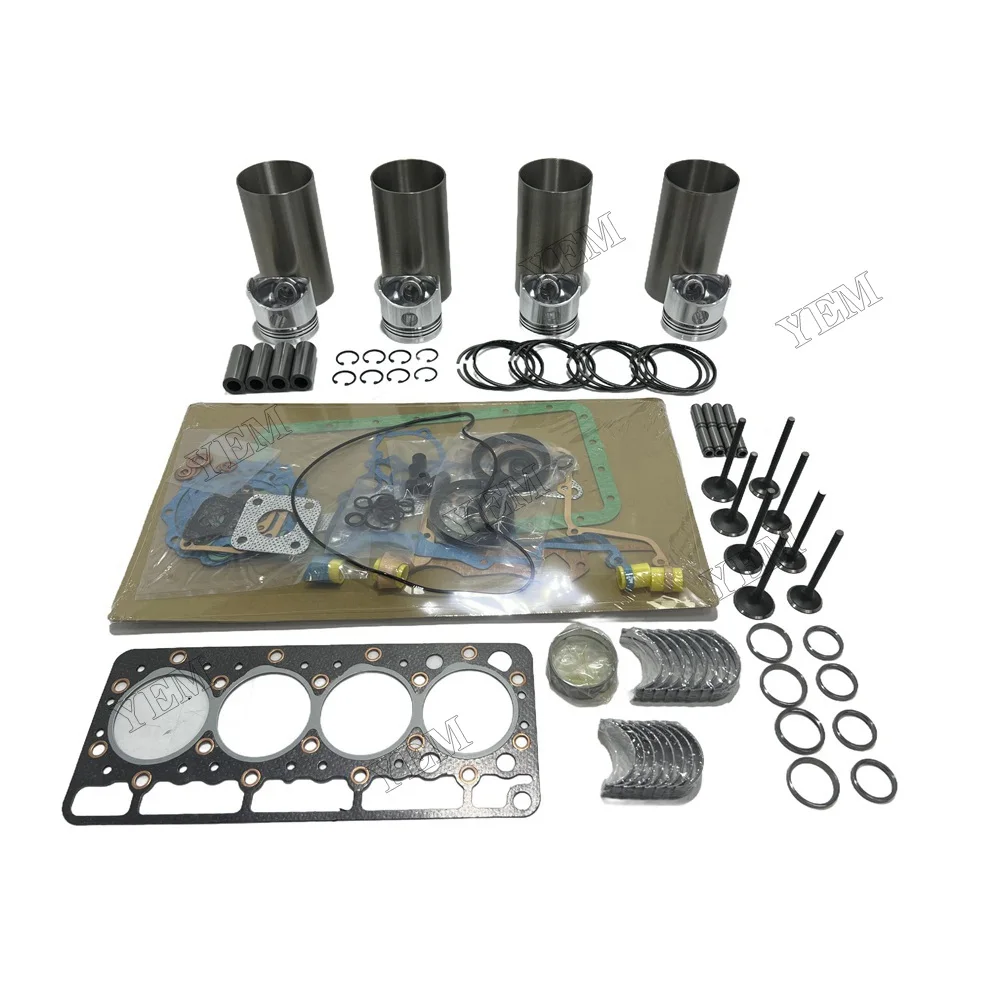 V1205 Overhaul Rebuild Kit Compatible for Kubota V1205 V1205-B V1205B V1205E Engine OEM Engine Parts