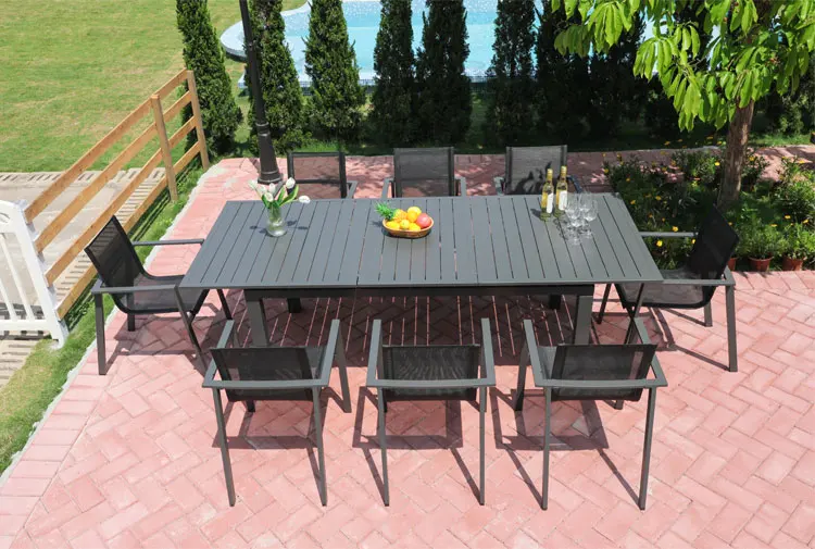 Uland Outdoor Party Tables And Chairs Coffee Table Set Square Patio