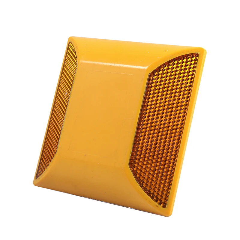 Пластиковый светоотражающий дорожный светильник желтого и красного цвета кошачий глаз