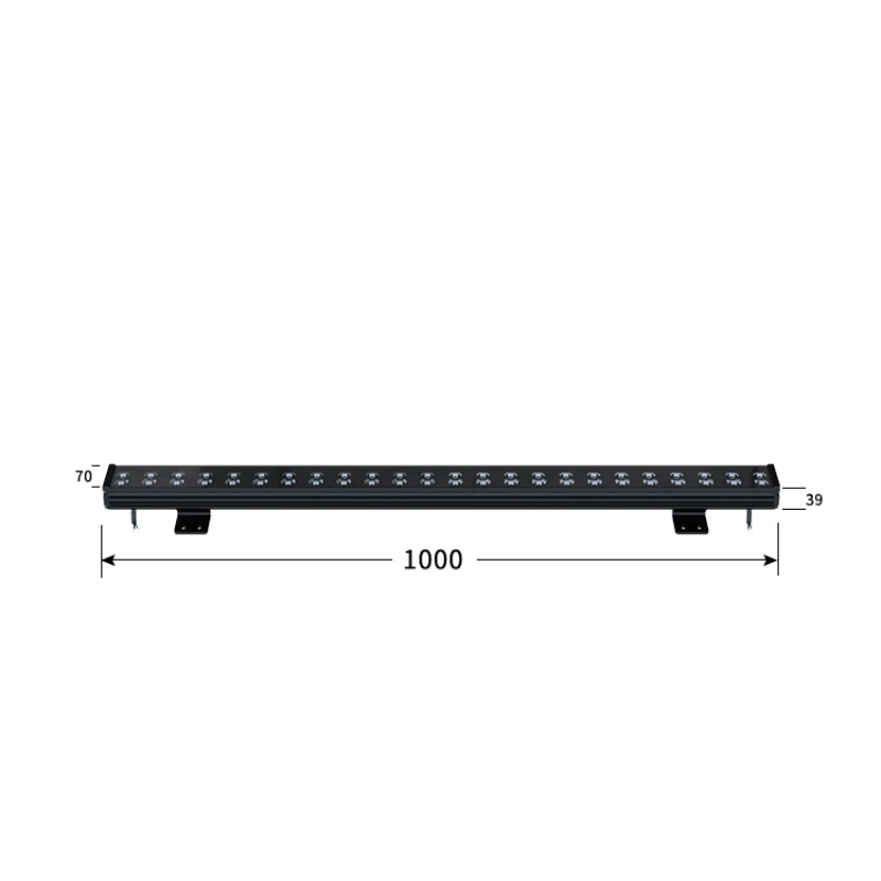 Single Color DMX512 Power DC24V 12W 24W 48W Aluminum Led Wall Washer for Architectural Buildings