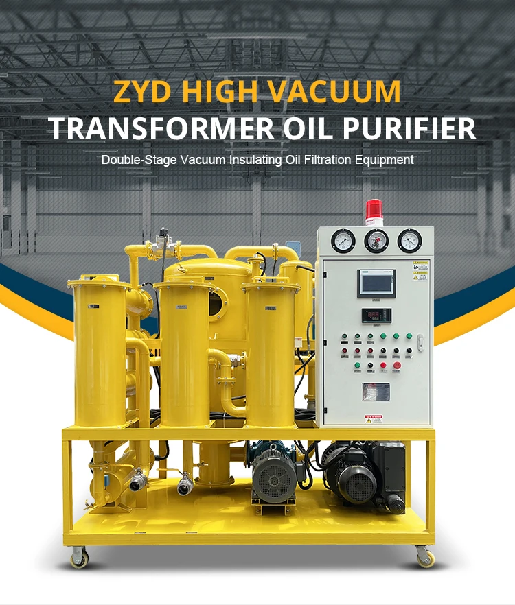 Zyd High Efficiency Transformer Oil Filtration Transformer Oil