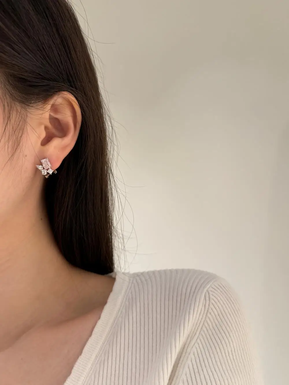 KAKODIY No Minimum Quantity 925 Sterling Silver Stud Earrings with Colored Zirconia Paving 18K Gold Plated Earrings detail 2