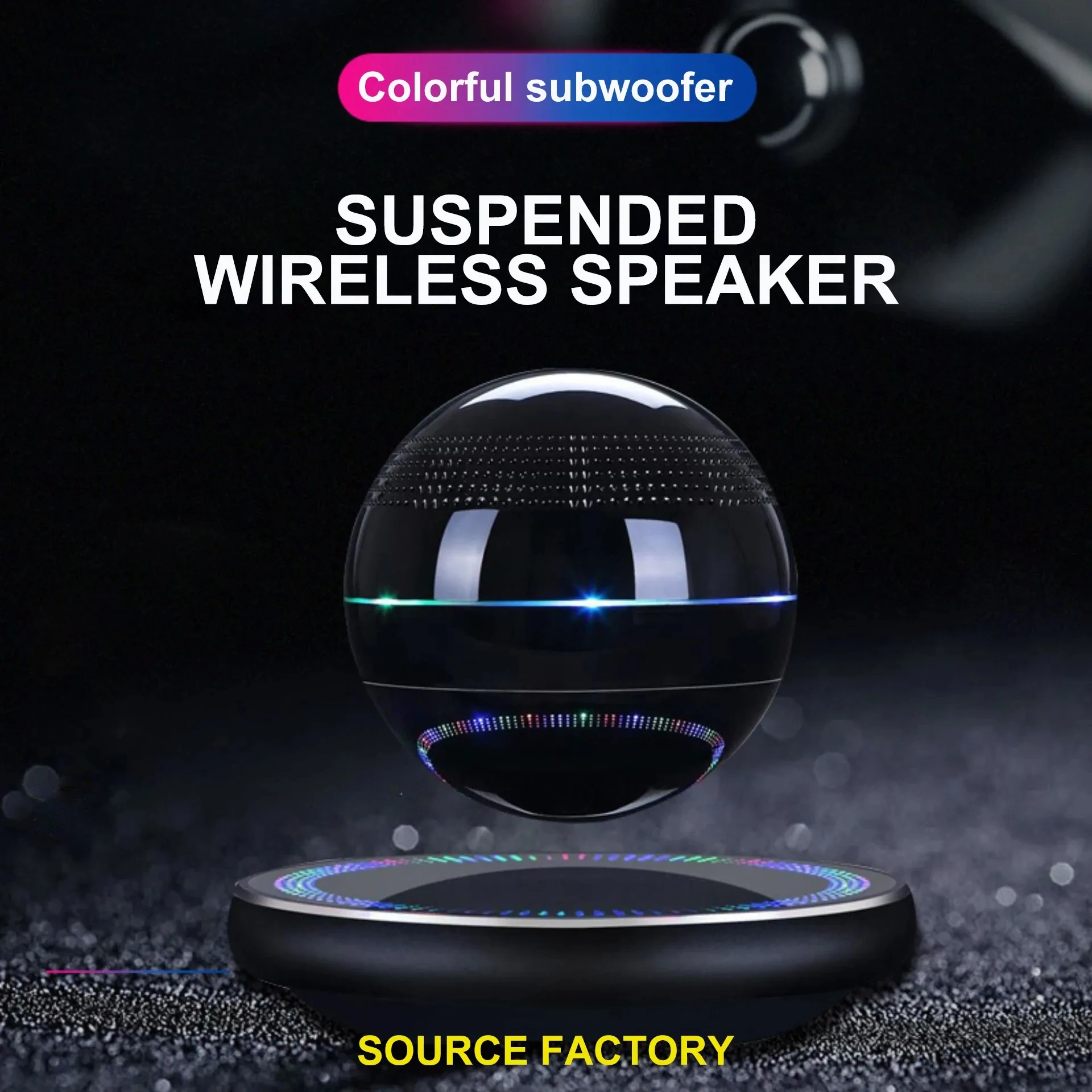 High Sound Quality Rotating Space Ball Levitating Bluetooth Speaker