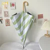 Mint green striped straight rod