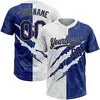 Graffiti Old Gold-royal Blue-white