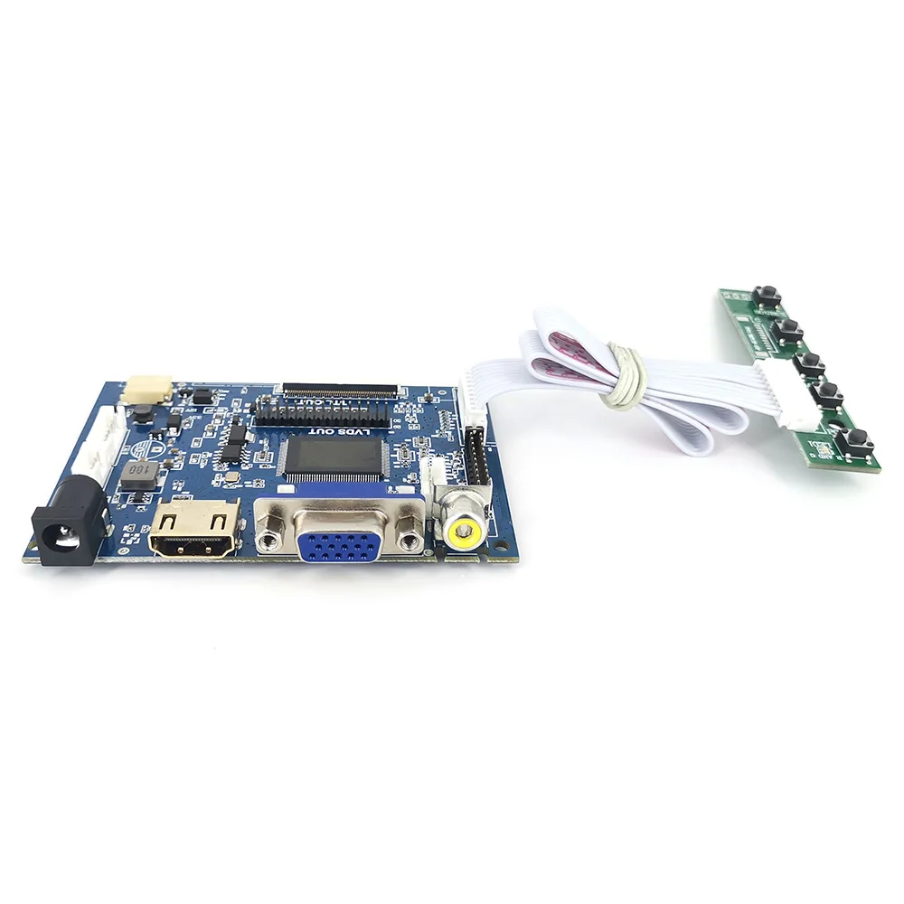 PCB800099-V.9 TFT LCD driver TTL 50pin LVDS 30pin interface universal lcd controller board with HD MI VGA AV