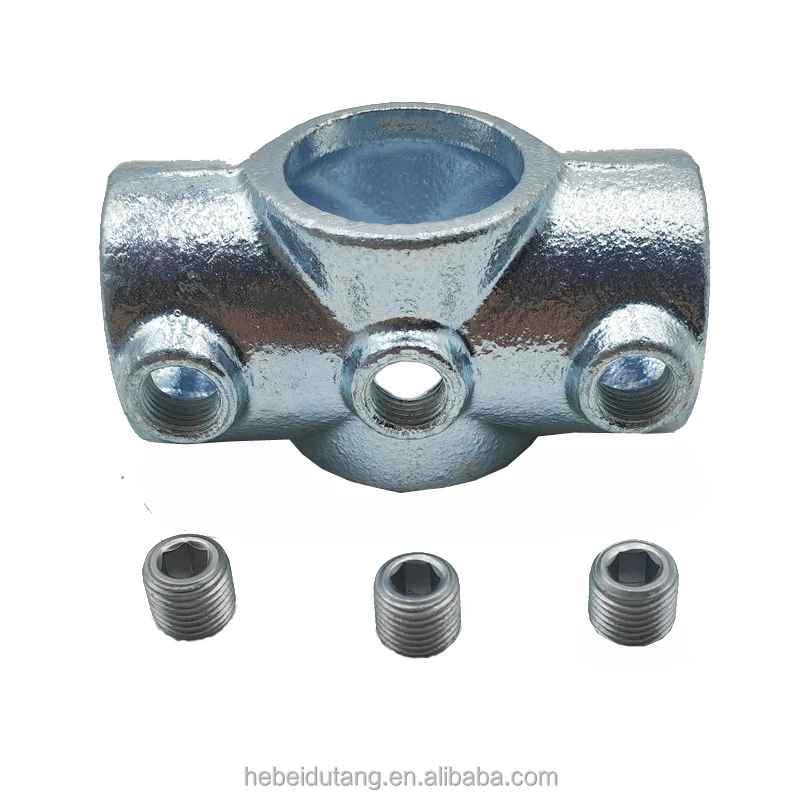 Strength Aluminum Pipe Clamp Fittings Structural Pipe Connector 90