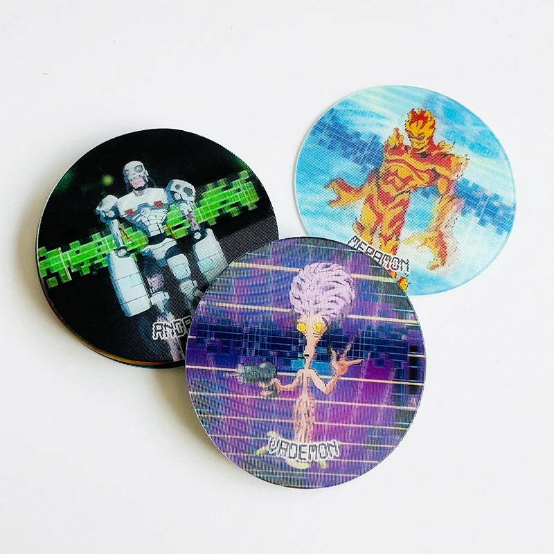 Custom Printing Tazos Card 3d Puzzle Game 3d Lenticular Children Tazos Card