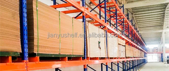 Heavy duty adjustable pallet storage racking logistic warehouse heavy shelf double deep storage selective pallet racking system supplier
