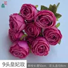Rose Impériale à 9 têtes ZYJ Rose Rouge