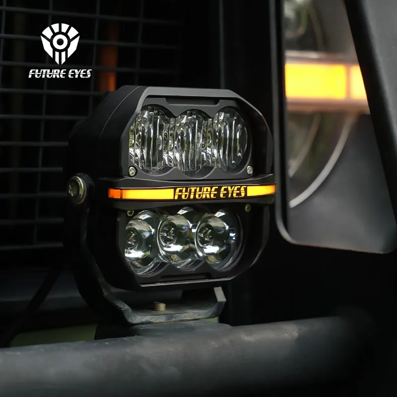 FUTURE EYES Car Aux Lamp C6 CNC Aluminium Off Road Spot Driving