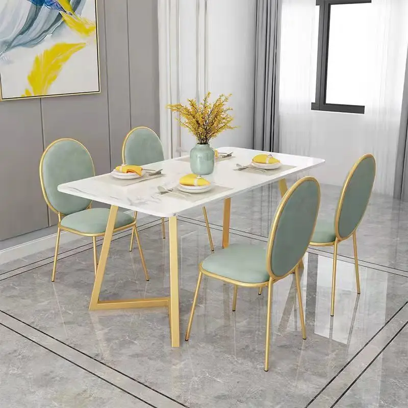 Chaises modernes en velours, chaises de salle à manger, de Restaurant, de vanité