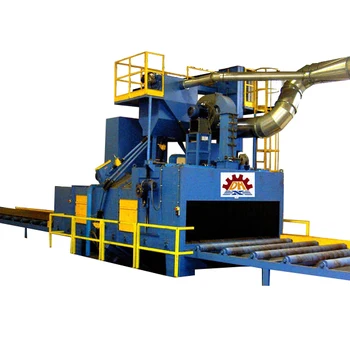 Q6930 steel plate continuous shot blasting and painting machine
