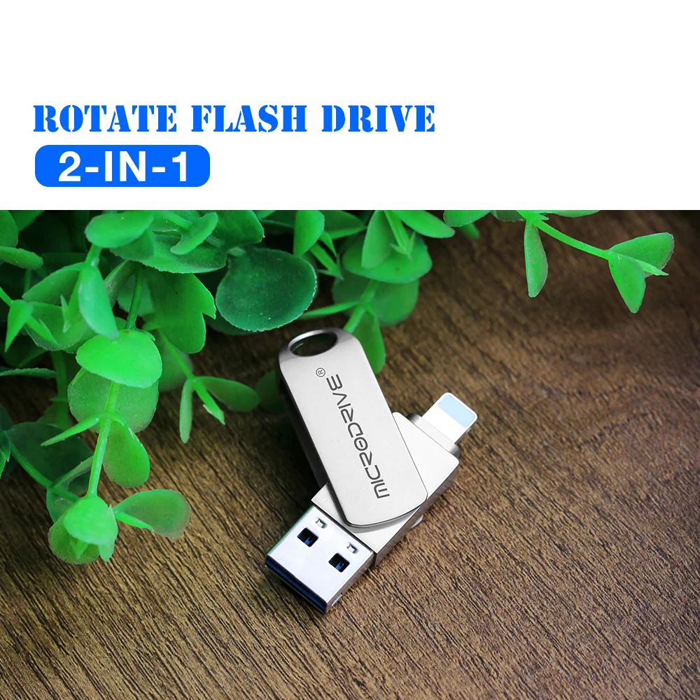 Usb30 2 In 1 Otg Lightning Usb Flash Drive Pen 8gb 16gb 32gb 64gb 128gb 256gb 512gb Memory 0039