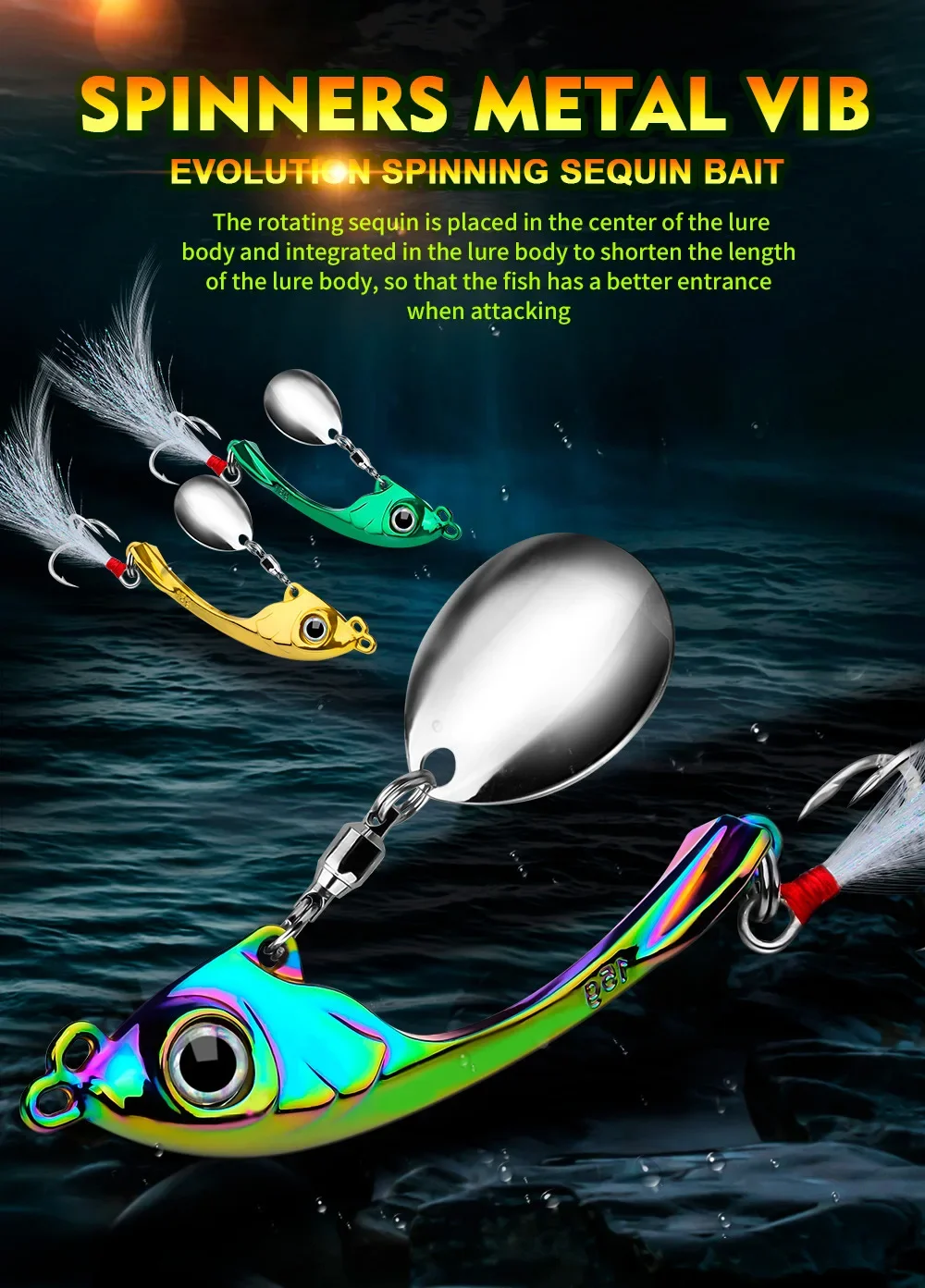 Jiemi Oem New Style 9g/13g/17g Fishing Lake Spoons Lure Fishing Lure ...