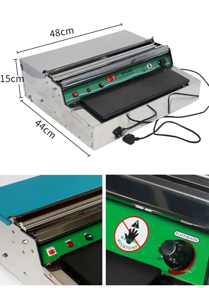 Hw550 Brother Semi Automatic Packing Film Sealing Machine Plastic Film