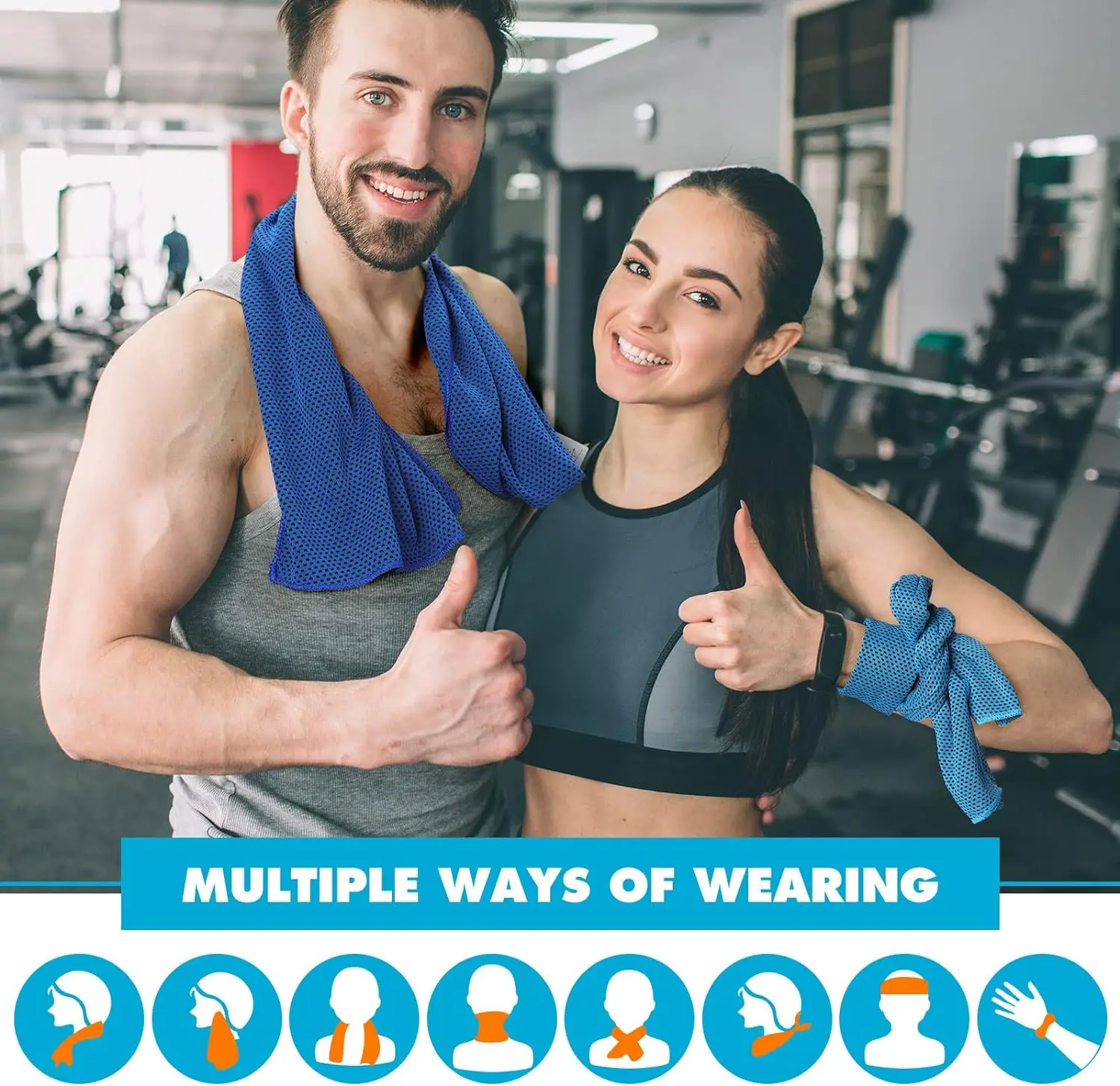 Custom Instant Cooling Microfiber Neck Towel Eco-Friendly Plain Style for Hot Weather Logo Imprinted Ice-Cold Effect factory