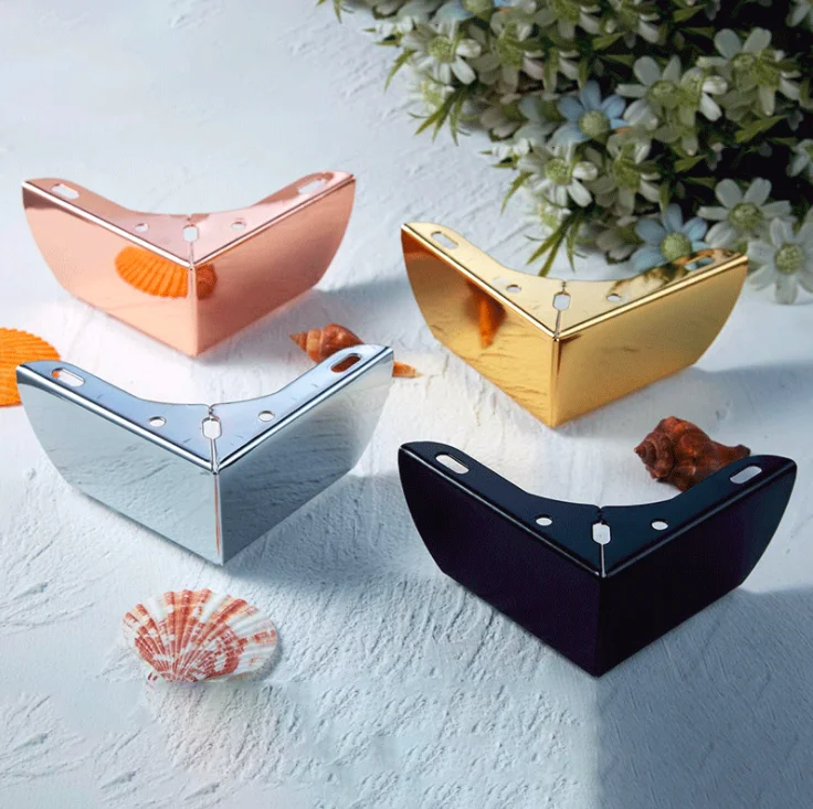 Современные Простые хромированные ножки для гардероба, шкафа, кровати, мебельная фурнитура, прочная металлическая железная Золотая ножка для дивана