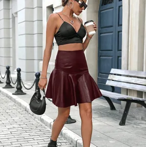 Women's Clothing Supplier New Women's Elegant Dress, Fashionable Sexy Lady Pleated Skirt, High-Waisted Slimming Midi Skirt