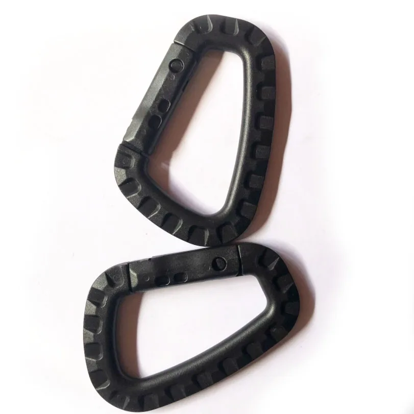 BT-P01 Outdoor Retail Industry Plastic Backpack D Shape Buckle Hook Tactical Clip Carabiner Plastic Hook Clip