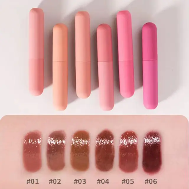Rebranding Water Based Velvet Lip Tint Private Label High Shine Creamy Moisturizing Lip Gloss Ultra-lightweight Liquid Lipstick