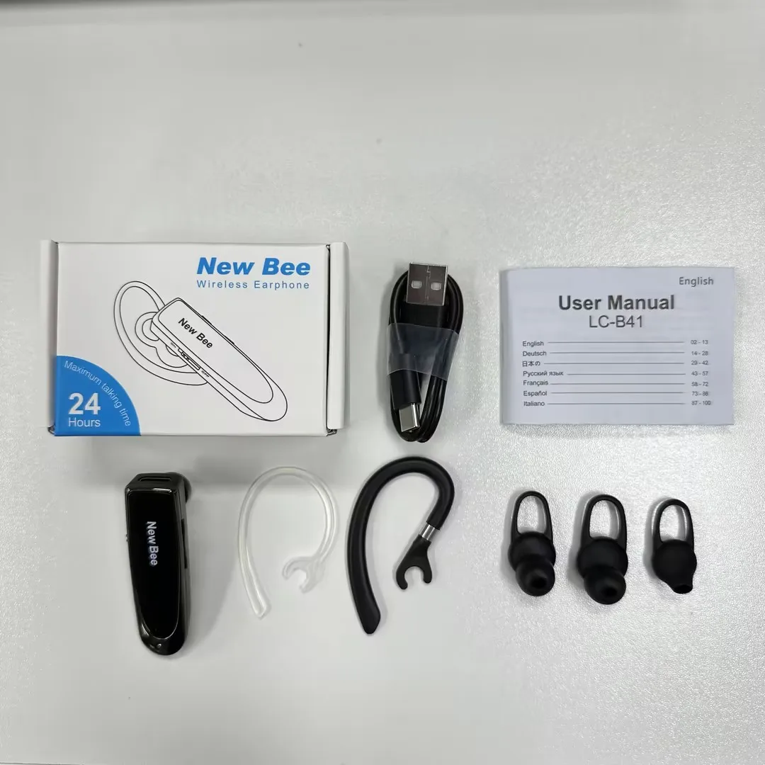 Best Seller New Bee B41 Headphones with Microphones Earphone Hands Free  Bluetooth Wireless Headset
