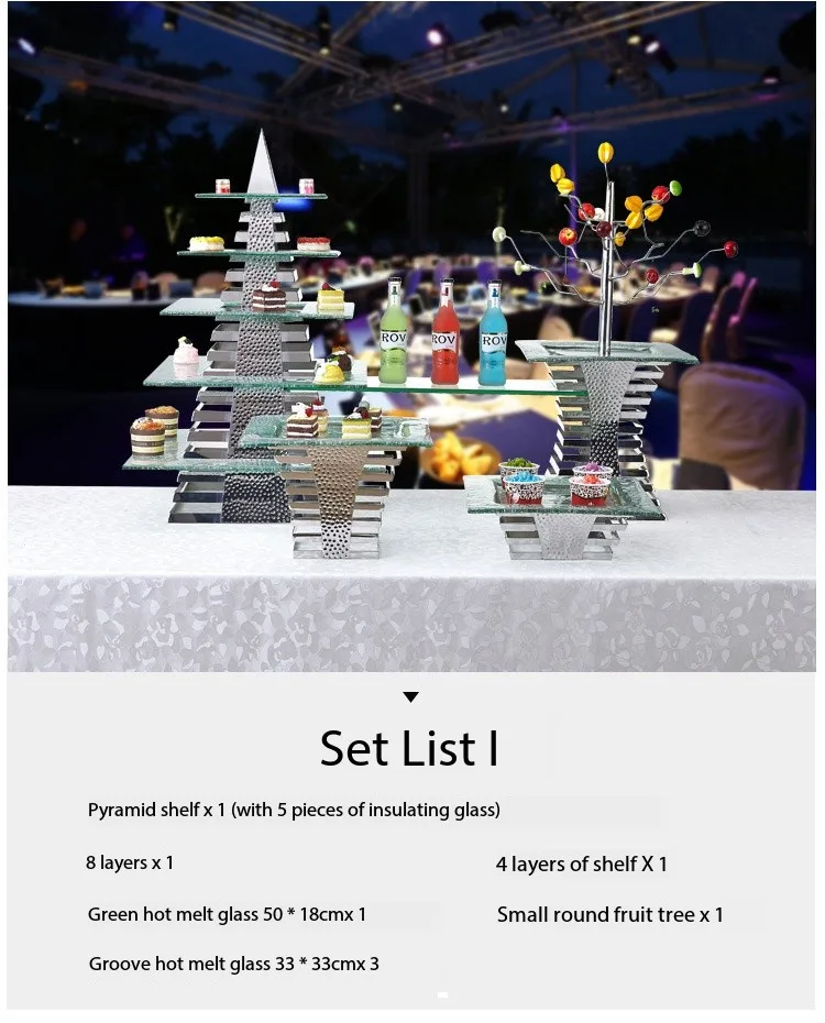 Fts Cake Stands Buffet Wedding Decoration Crystal Dessert Pedestal