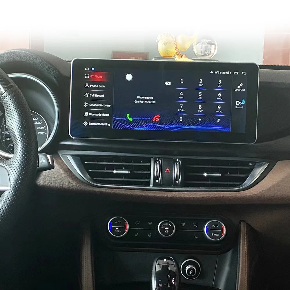 12.3 Inch for Alfa Romeo Car GPS Navigation HD Touch Screen Built-in DSP Wireless Carplay Auto Multimedia Radio Player Head Unit