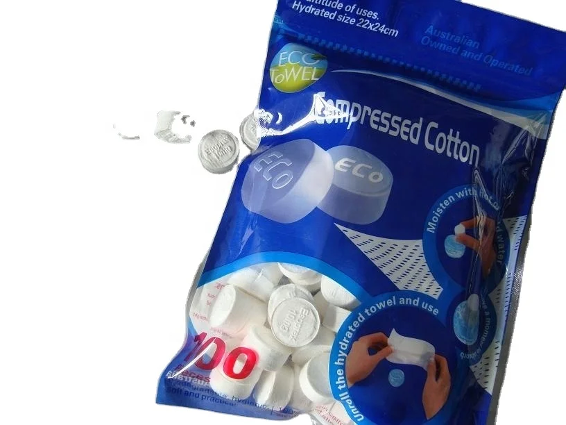 Disposable Compressed  Magic Coin Napkin Tissue Towel