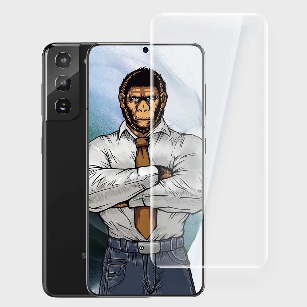 Blueo для Samsung note8 note9 note10 Примечание 20 Ультра полностью наклеиваемая поверхность из закаленного стекла 3D изогнутые УФ нано жидкий клей защитная пленка для экрана