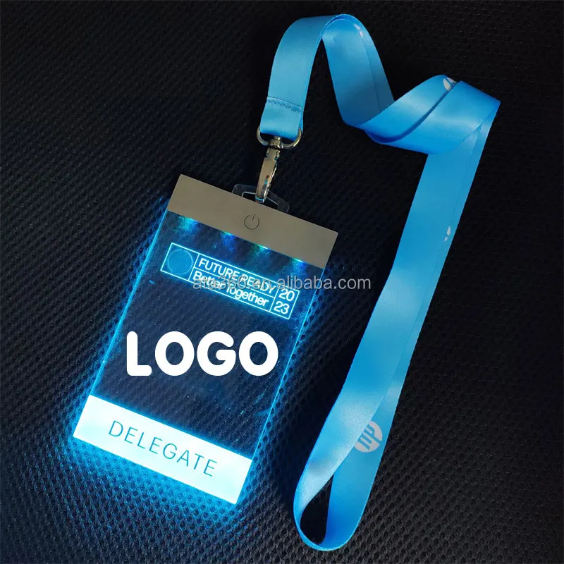 2024 LED Employee Retractable Lanyards with