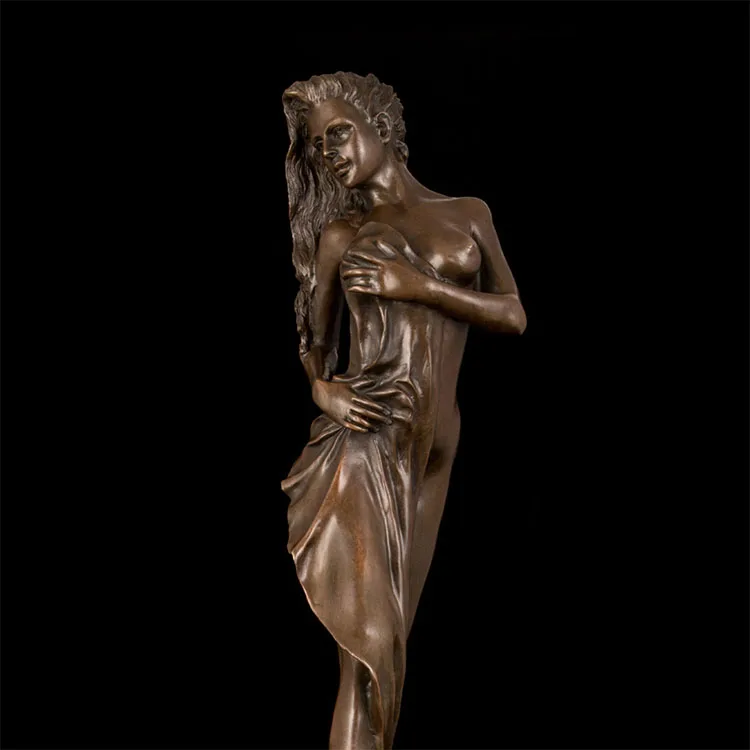 Modern Home Ornament Custom Abstract Bronze Woman and Man Dance Sculpture for Sale